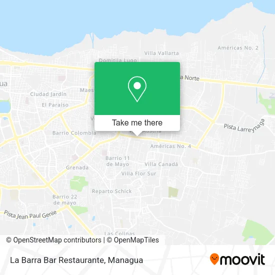 Mapa de La Barra Bar Restaurante