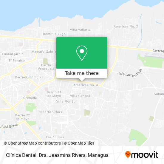 Clínica Dental. Dra. Jeasmina Rivera map