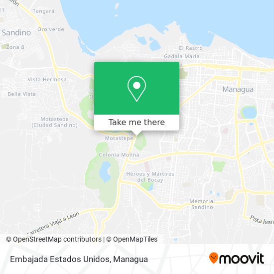 Embajada Estados Unidos map