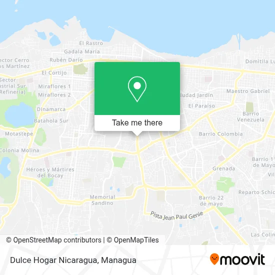 Dulce Hogar Nicaragua map
