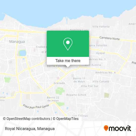 Mapa de Royal Nicaragua