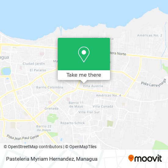 Pasteleria Myriam Hernandez map