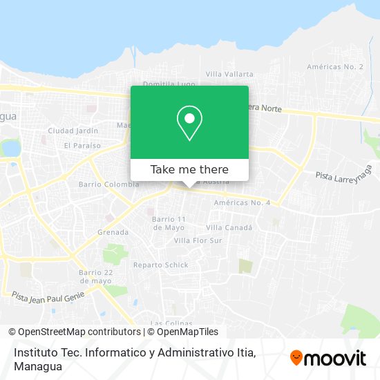 Instituto Tec. Informatico y Administrativo Itia map