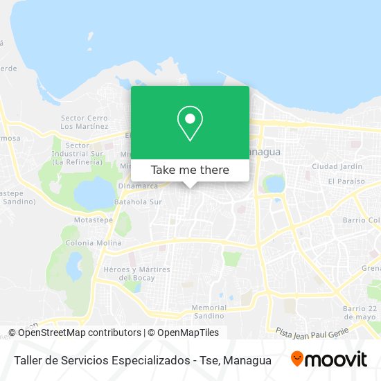 Taller de Servicios Especializados - Tse map