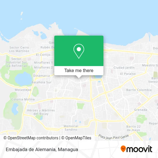 Embajada de Alemania map