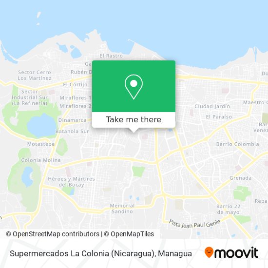Supermercados La Colonia (Nicaragua) map