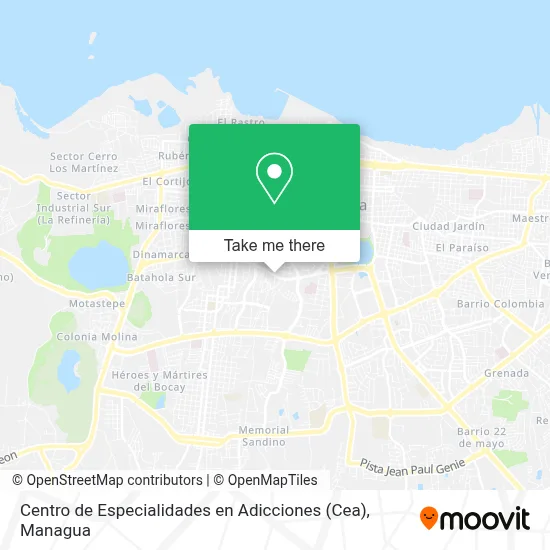 Centro de Especialidades en Adicciones (Cea) map