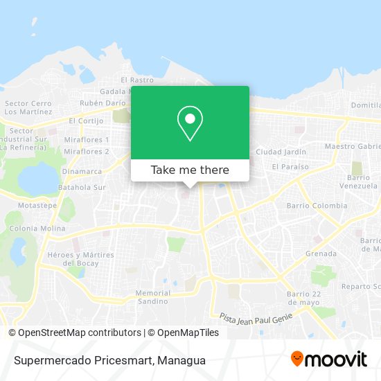 Supermercado Pricesmart map