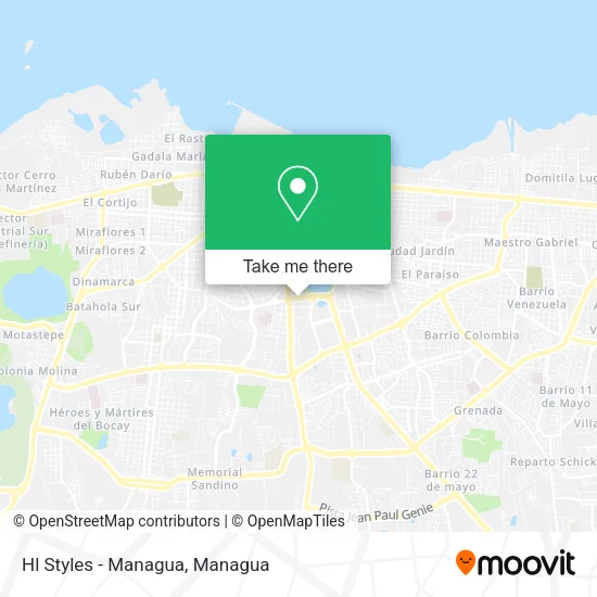 Mapa de Hl Styles - Managua