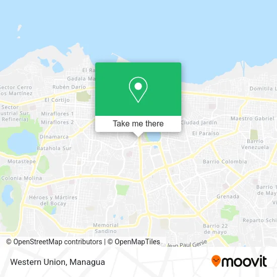 Mapa de Western Union