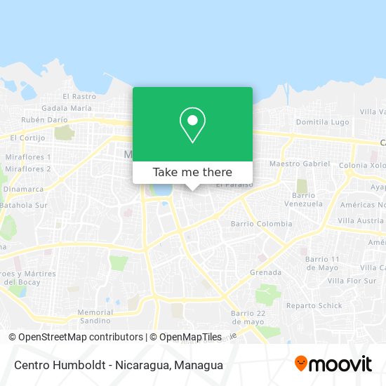 Centro Humboldt - Nicaragua map