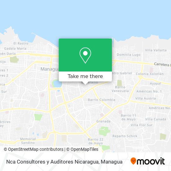 Nca Consultores y Auditores Nicaragua map