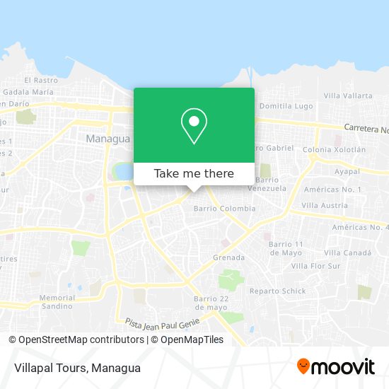 Villapal Tours map