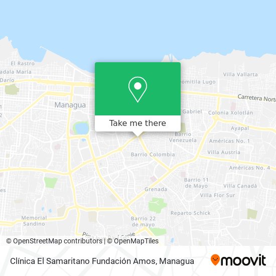 Clínica El Samaritano Fundación Amos map