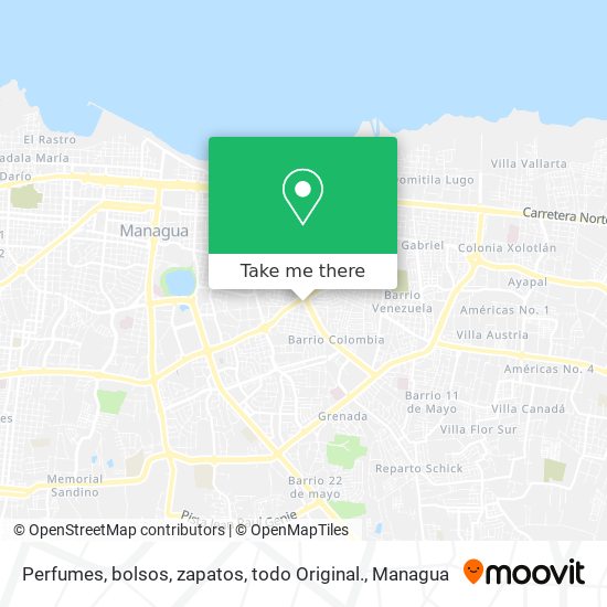 Mapa de Perfumes, bolsos, zapatos, todo Original.
