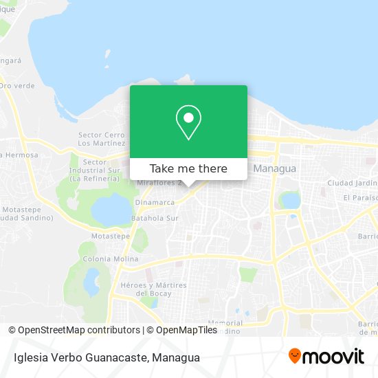 Iglesia Verbo Guanacaste map
