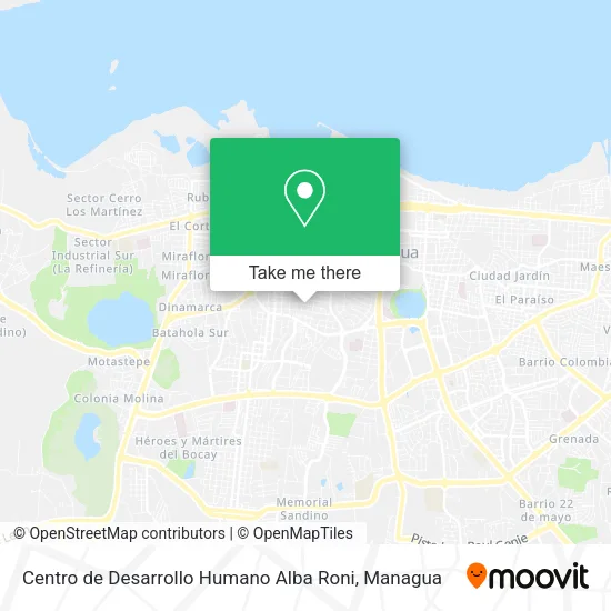 Mapa de Centro de Desarrollo Humano Alba Roni