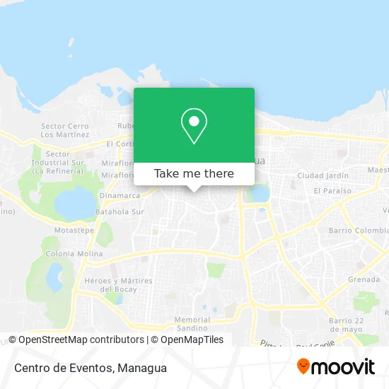 Centro de Eventos map