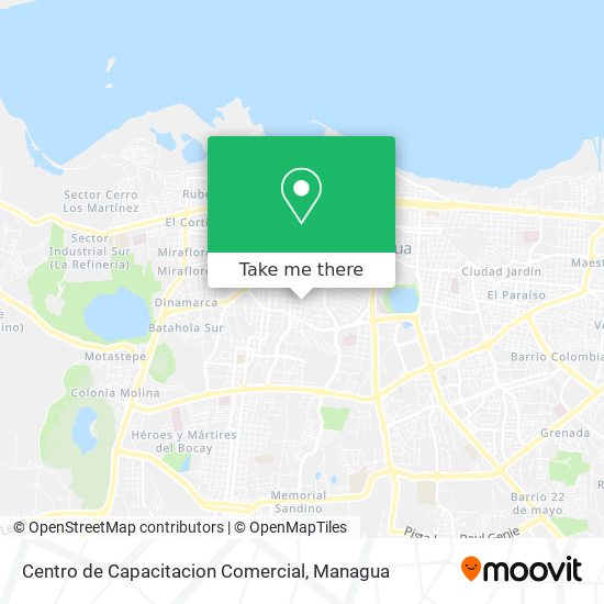 Mapa de Centro de Capacitacion Comercial