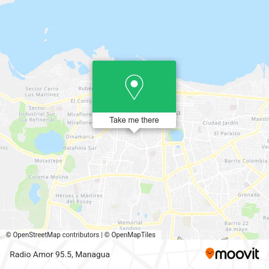 Mapa de Radio Amor 95.5