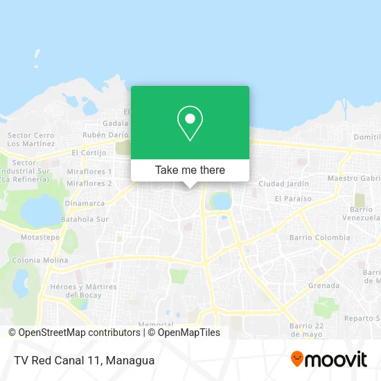 TV Red Canal 11 map