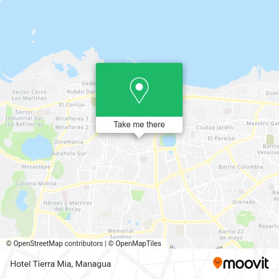Hotel Tierra Mia map