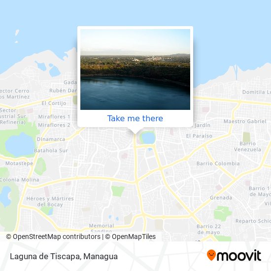 Laguna de Tiscapa map
