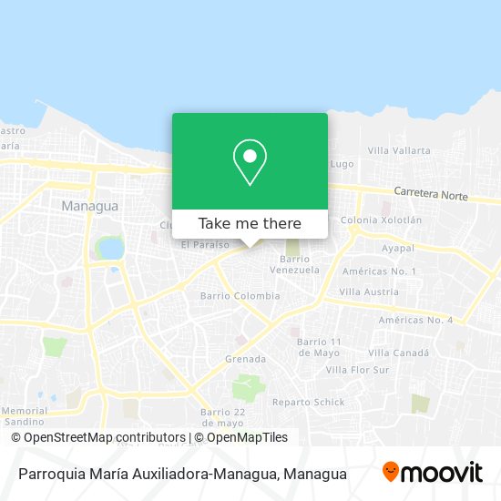 Parroquia María Auxiliadora-Managua map