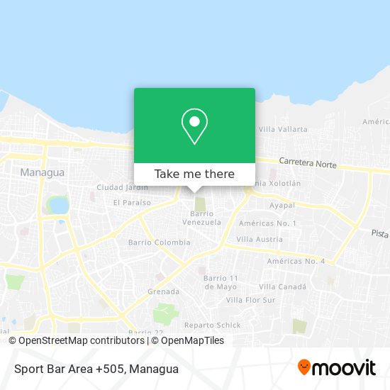 Sport Bar Area +505 map