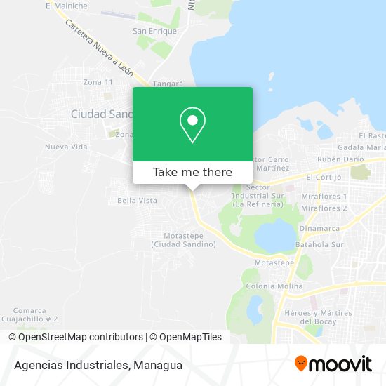 Agencias Industriales map