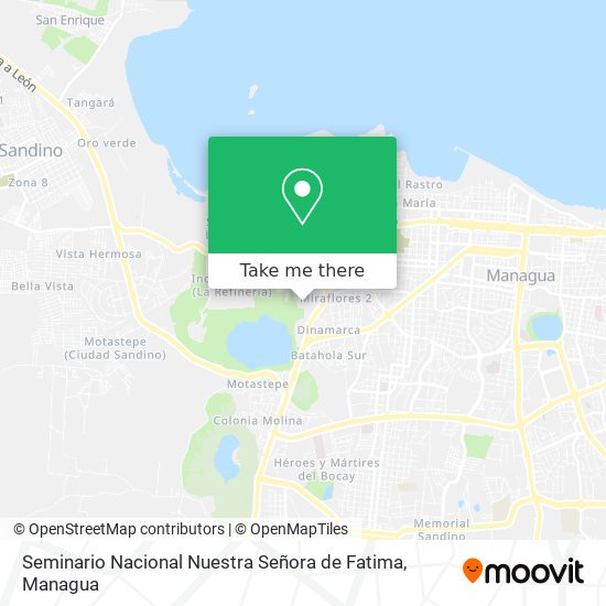 Seminario Nacional Nuestra Señora de Fatima map