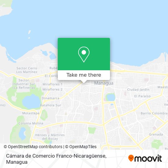 Cámara de Comercio Franco-Nicaragüense map