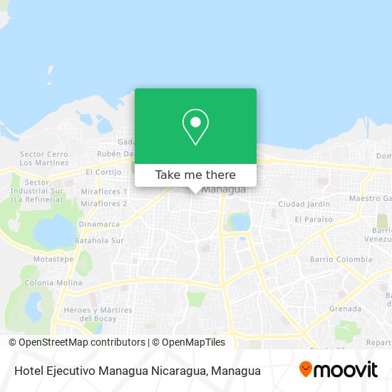 Hotel Ejecutivo Managua Nicaragua map
