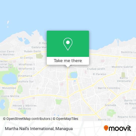 Martha Nail's International map