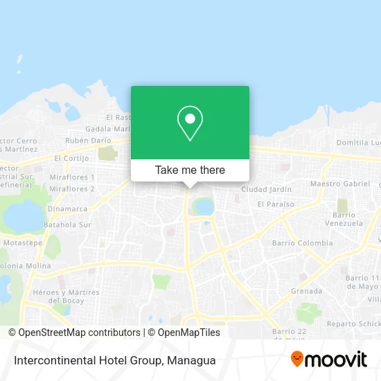 Intercontinental Hotel Group map