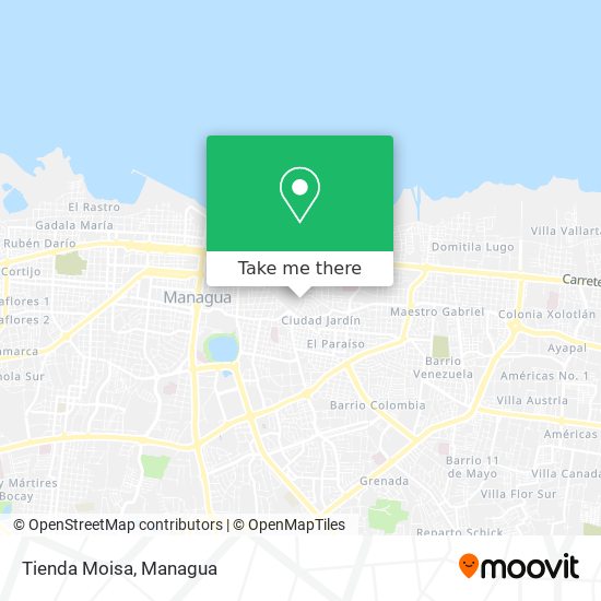 Tienda Moisa map