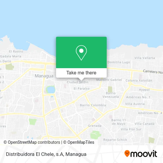 Mapa de Distribuidora El Chele, s.A