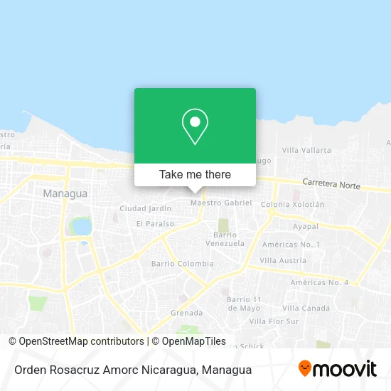 Orden Rosacruz Amorc Nicaragua map