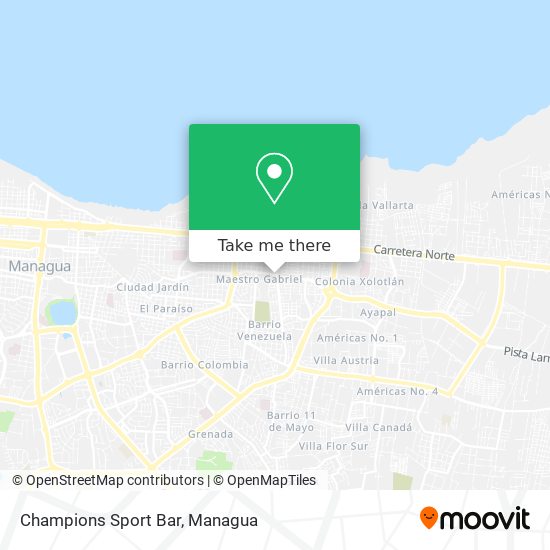 Champions Sport Bar map