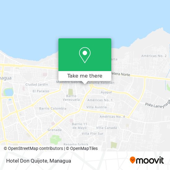 Hotel Don Quijote map