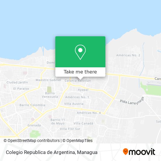 Colegio Republica de Argentina map