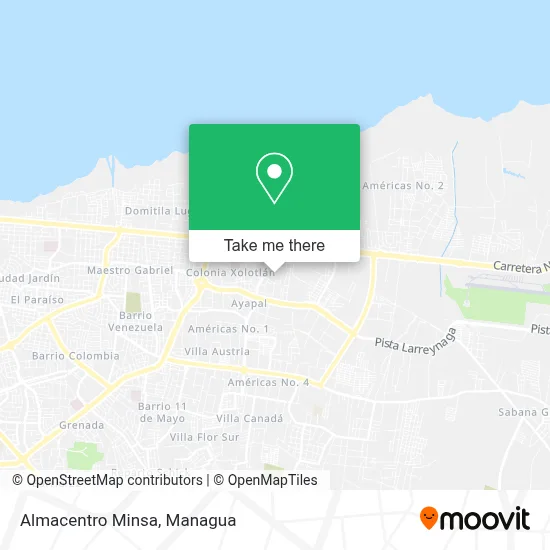 Almacentro Minsa map
