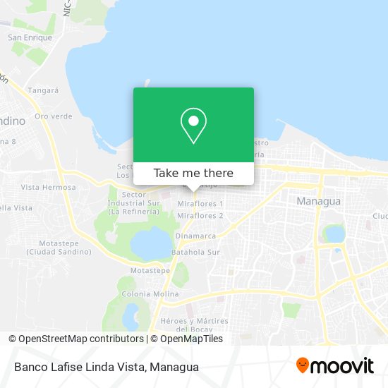 Banco Lafise Linda Vista map