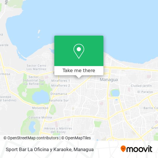 Sport Bar La Oficina y Karaoke map