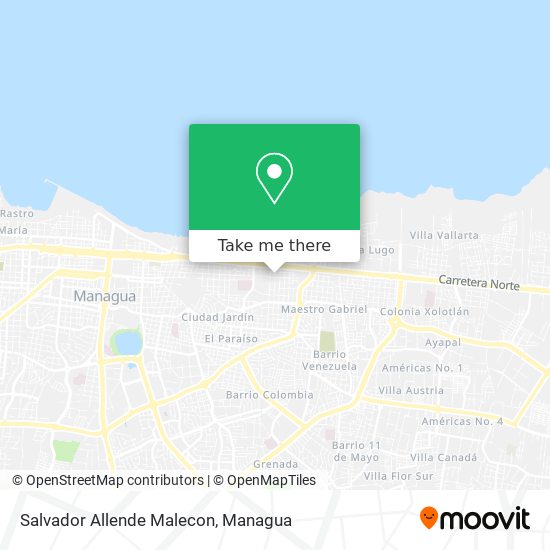 Salvador Allende Malecon map