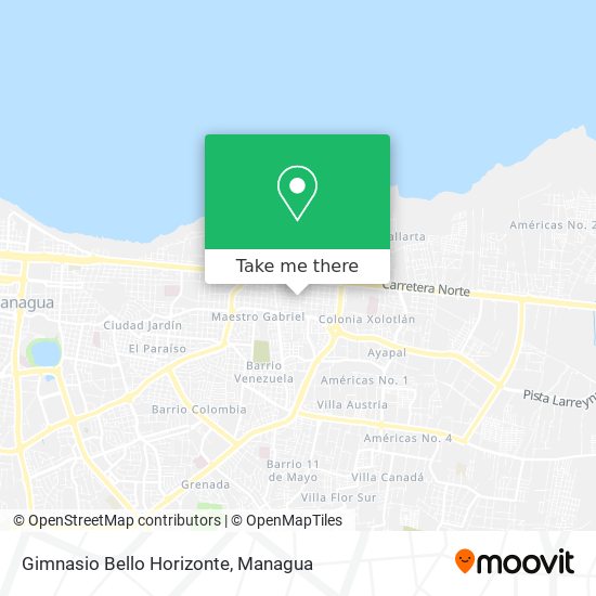 Gimnasio Bello Horizonte map