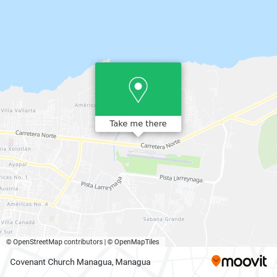 Covenant Church Managua map