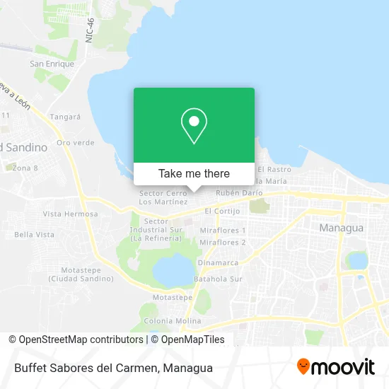 Buffet Sabores del Carmen map