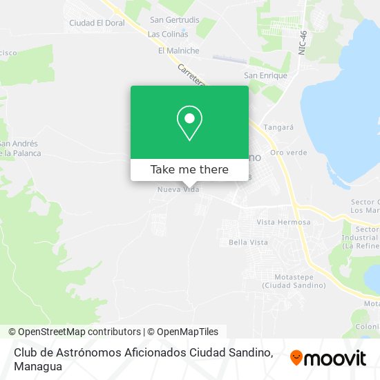 Club de Astrónomos Aficionados Ciudad Sandino map