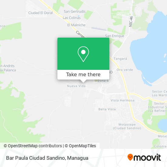 Bar Paula Ciudad Sandino map